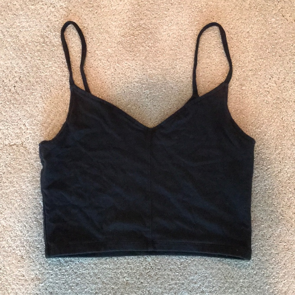 Hollister black crop top